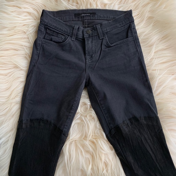 J Brand Leather Panel Pistol Pants Size 23/24 - Picture 6 of 8